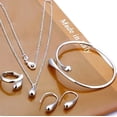 thumbnail image 2 of bisutería mujer tous joyería mujer conjunto gargantilConjunto de joyería de lujo para mujer, conjunto de anillo y pulsera con personalidad Simple, gota de agua, regalo de conjunto de joyería para muje, 2 of 3