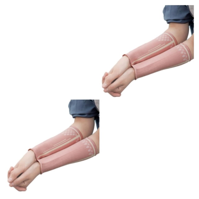 Wosthever 2 piezas de coderas deportivas, manga de brazo de compresión de voleibol para hombres y mujeres, soporte de muñeca para Fitness, Type1 NO1