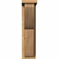 thumbnail image 2 of 5 1/2"W x 14"D x 22"H Crestline Smooth Corbel w/Backplate, Western Red Cedar, 2 of 9