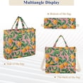thumbnail image 6 of FORMRS Womens Corduroy Tote Bag Crossbody Shoulder Handbag with Pocket, Pink Oranges, 6 of 7