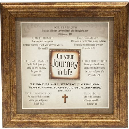 Journey Framed - Carpentree Divine Inspiration 'On Your Journey Easel Back' Framed Textual Art
