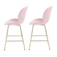 thumbnail image 3 of Heavenly Collection Tabouret de Comptoir en Rose, 3 of 3