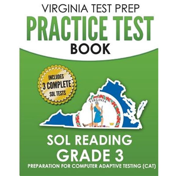 Pre-Owned VIRGINIA TEST PREP Practice Test Book SOL Reading Grade 3: Preparation for Computer Adaptive Testing (CAT) (Paperback)