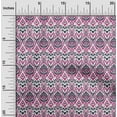 thumbnail image 1 of oneOone Silk Tabby Fabric Diamond & Swirl Ikat Printed Craft Fabric BTY 42 Inch Wide, 1 of 4