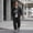 Black, variant on Men's Short Sets 2 Piece Outfits Summer UPF 50 Long Sleeve Full Zip Hoodies Matching Short Sets Traksuit Pink M