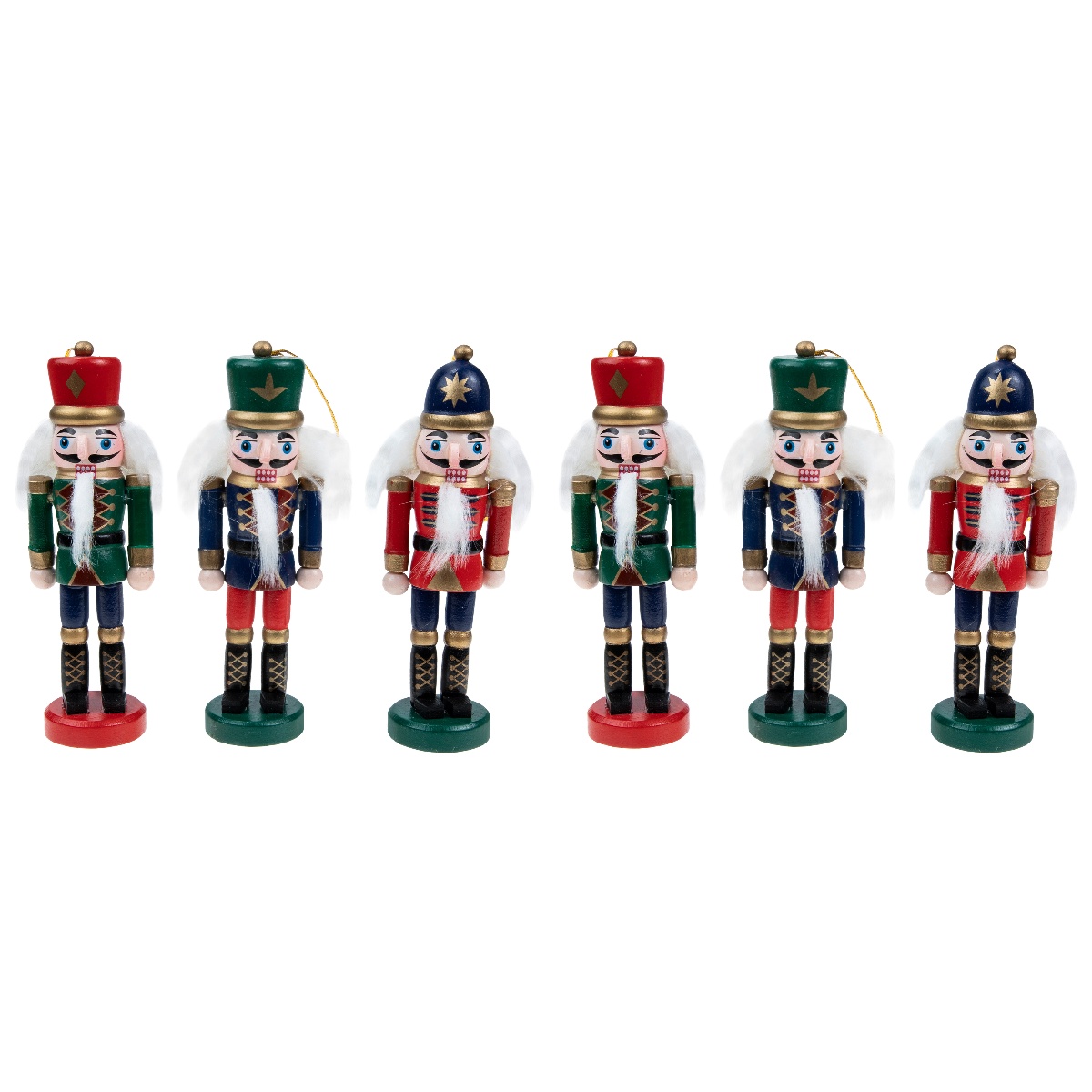 Frcolor Nutcracker Xmas Ornament Decor Nutcrackers Hanging Soldier