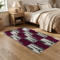 thumbnail image 2 of ODIKA Stripes Tower Motif Print Leopard Playful Expressive for Dining Room, Under Table, Home Office, Non-Slip Chair-Friendly, 2 of 7