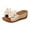 Beige, variant on Mostsola Slides for Women Cute Bowknot Wedge Sandals Platform Slip on Shoes Beach Dress Shoes