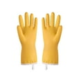 thumbnail image 2 of Dishwashing Gloves, Household Cleaning Gloves with Plush Lining, Thickened Waterproof Pvc Rubber Gloves for Hot and Cold Water, Hanging Design for Kitchen Use and Home Cleaning Tasks, 2 of 8