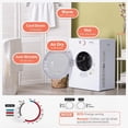 thumbnail image 4 of Euhomy Compact Dryer 1.8 cu. ft. Portable Clothes Dryers with Exhaust Duct with Stainless Steel Liner Four Function Small Dryer Machine, Suitable for Apartments, Dorm, RVs, White, 4 of 7