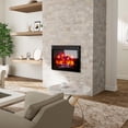thumbnail image 4 of Boyel Living 28"Electric Fireplace Recessed, Indoor Insert Heater W/ Remote Control, Adjustable Flame, 1500W, for Living Room, Black, 4 of 8