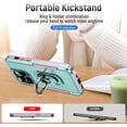 thumbnail image 2 of for iPhone 15 Pro Case,[Military-Grade Drop Protection] Shockproof Phone Case,15 Pro Case with Stand - Green+Pink, 2 of 12