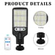 thumbnail image 2 of Luces de calle con control remoto solar Lámpara de pared LED con sensor de movimiento de 3 modos con (E) WDOplteas Para estrenar, 2 of 3