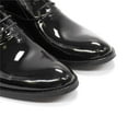 thumbnail image 5 of Elegante Men's Bruno Patent Leather Oxford Shoes, Black,10 M US, 5 of 5