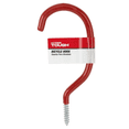 thumbnail image 4 of (6 pack) Hyper Tough Screw-in Vinyl Coated Bicycle Hook, Red, 2.75" x 0.8" x 6", 4 of 4