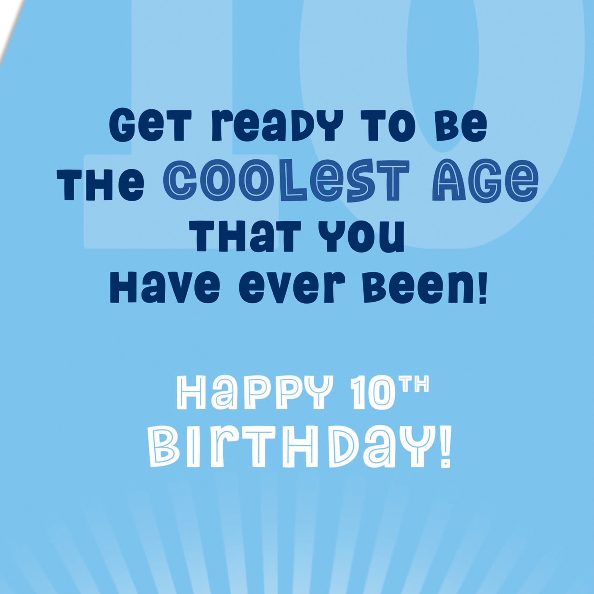 Hallmark 10th Birthday Card (Coolest Age)
