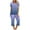 Blue, variant on Bixock Women Fall and Winter Outfit Set,Women Two-piece Set,Women Casual Set Print Short Sleeve Top and 3/4 Length Pocket Pants Loungewear Set