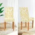 thumbnail image 5 of BZSMCE Chairs Slipcovers Dining Chair Covers Yellow Texture Creative Pattern, 5 of 7