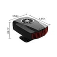 thumbnail image 5 of Vggrvlo Car Heater Portable 12V Car Heaters & Defroster 200W Fast Heating & Cooling Fan 2 in 1 Heating & Cooling Fast Heating Defrost Defogger with 360° Rotary Car Heaters for Vehicle, 5 of 6