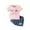 Pink, variant on HCYSFG Girls Bow Outfit Sets 2 Piece Clothing Sets Crewneck Short Sleeve T Shirt And Denim Shorts Elastic Waist Matching Sets