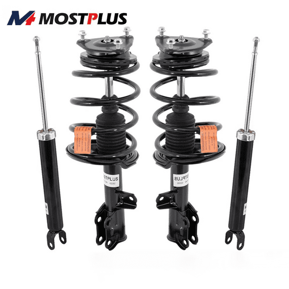 MOSTPLUS Set(4) Front Rear Complete Struts Shocks for 2007-2010 Hyundai Elantra Sedan