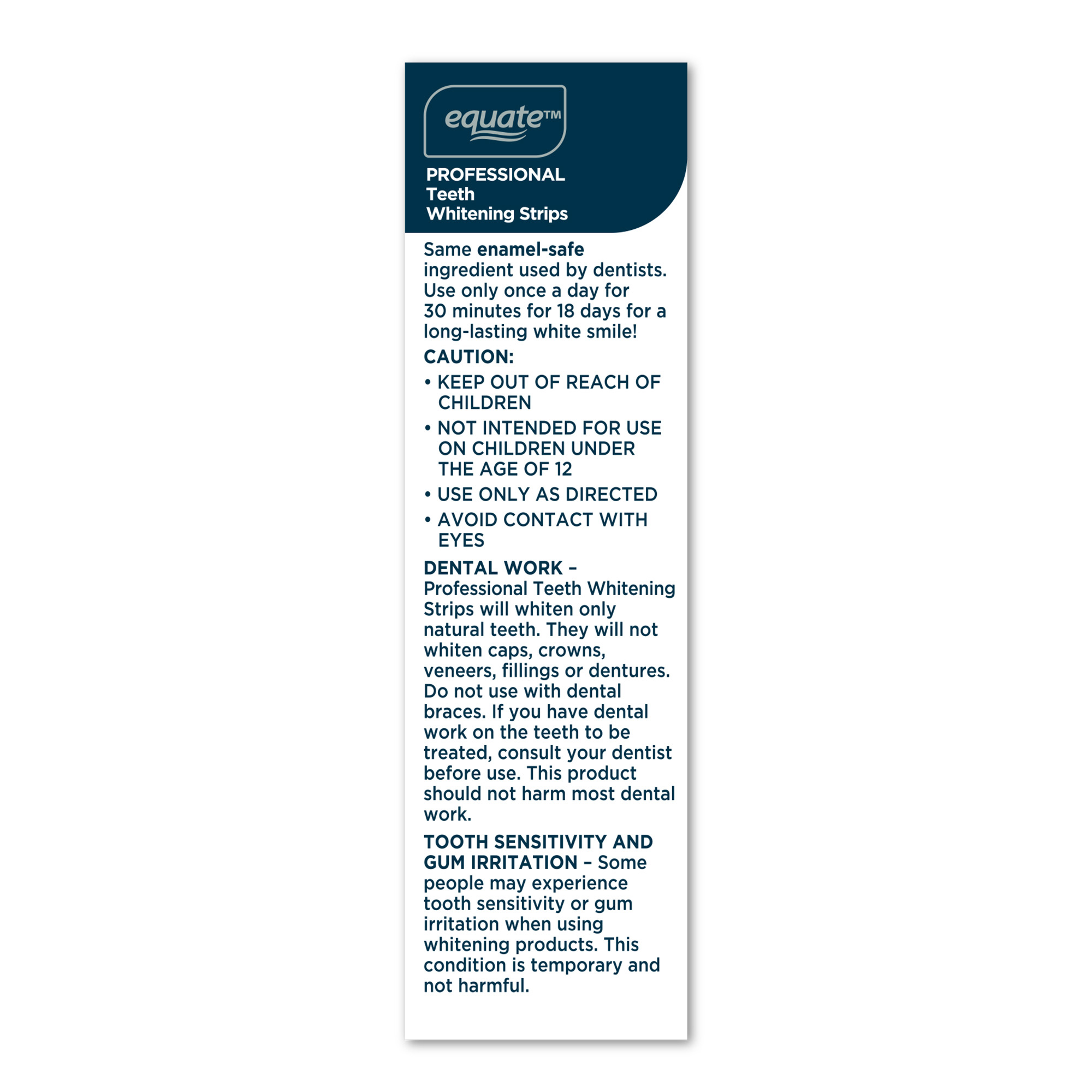 Equate 18-Day Professional Teeth Whitening Strips, 36 Count photo 7