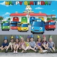 thumbnail image 5 of Tayo the Little Bus Background Taspestry Post Banner Backdrop Party Supplies Wall Decor, 5 of 6