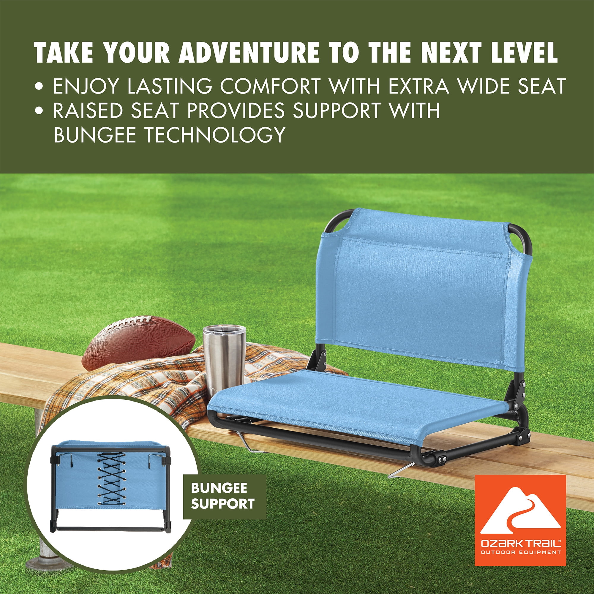 Ozark Trail Stadium Seat Sky Blue