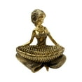 thumbnail image 3 of Estatuilla de señora africana, estatua de mujer con almacenamiento de llaves, arte coleccionable de resina, decoración creativa de mesa para entrada d 143x102x162cm, 3 of 9