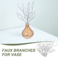 thumbnail image 3 of FONDOTIN Artificial Twigs and Branches Silver Plastic 6pcs 13.8X7.9X2in, 3 of 8