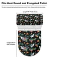 thumbnail image 7 of HELLHERO Pack of 2 Toilet Lid Seat Cover Set for Gift 主题词 Stretch Toilet Lid Covers Set Elastic Bottom, 7 of 7