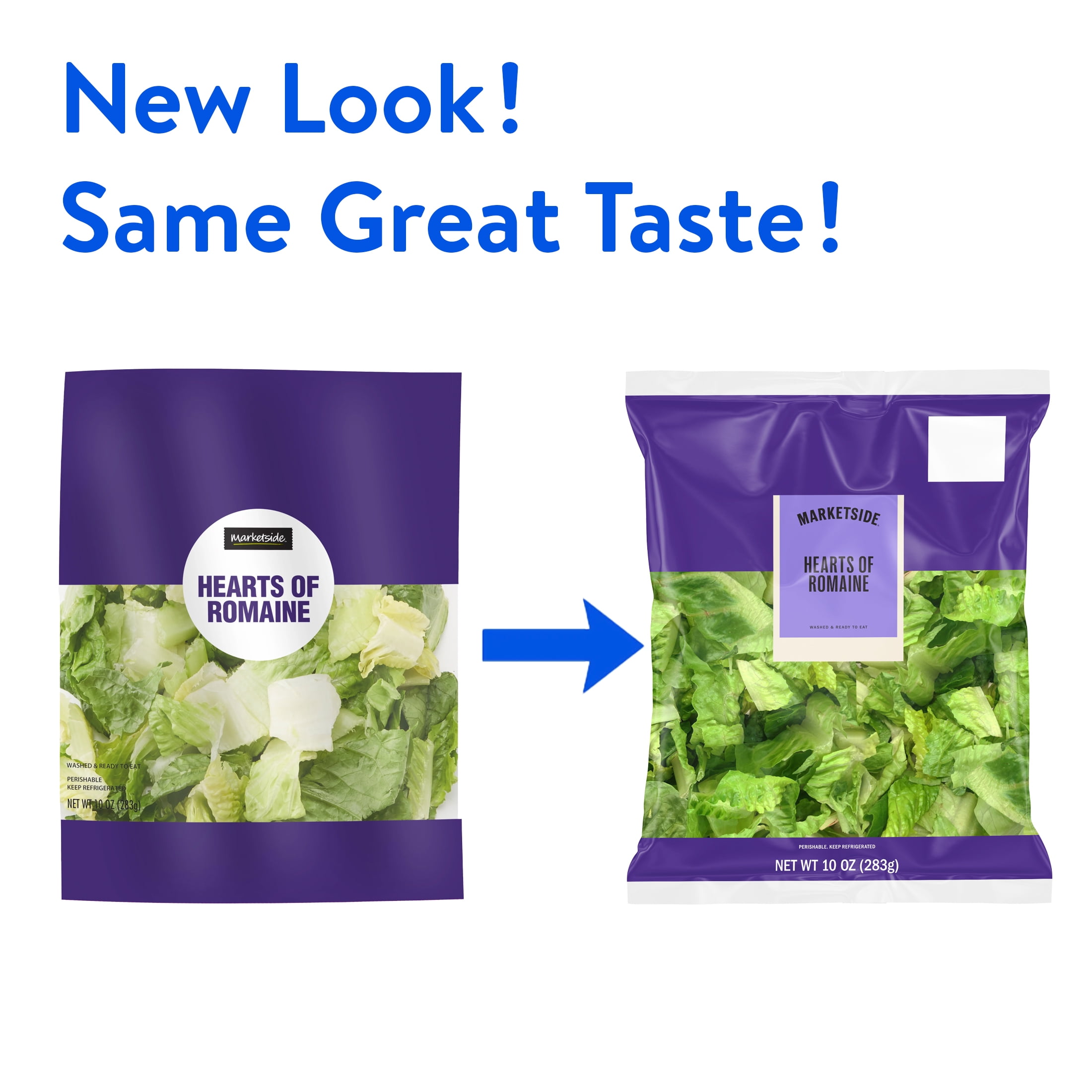 Marketside Hearts of Romaine Salad, 10 oz Bag