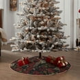 thumbnail image 4 of Sikiie Fishbone Rose Nativity Christmas Tree Skirt, Jesus Christian Winter Holiday Tree Mat Decoration(30-48IN), 4 of 6