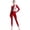 Burgundy, variant on Doomiva Womens Full Body Unitard Ballet Jumpsuit Long Sleeve One Piece Gymnastics Dance Bodysuits Burgundy L