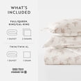 thumbnail image 6 of Noble Linens Apricot Rose 3-Piece Patterned Duvet Cover Set, Queen, 6 of 6