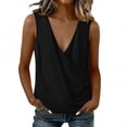 thumbnail image 4 of Fewfanhot Womens Spring Tops Halter Top 2026 Spring Tie Wrap V Neck Fitted Summer Tops Backless Fashion Clothes, 4 of 7
