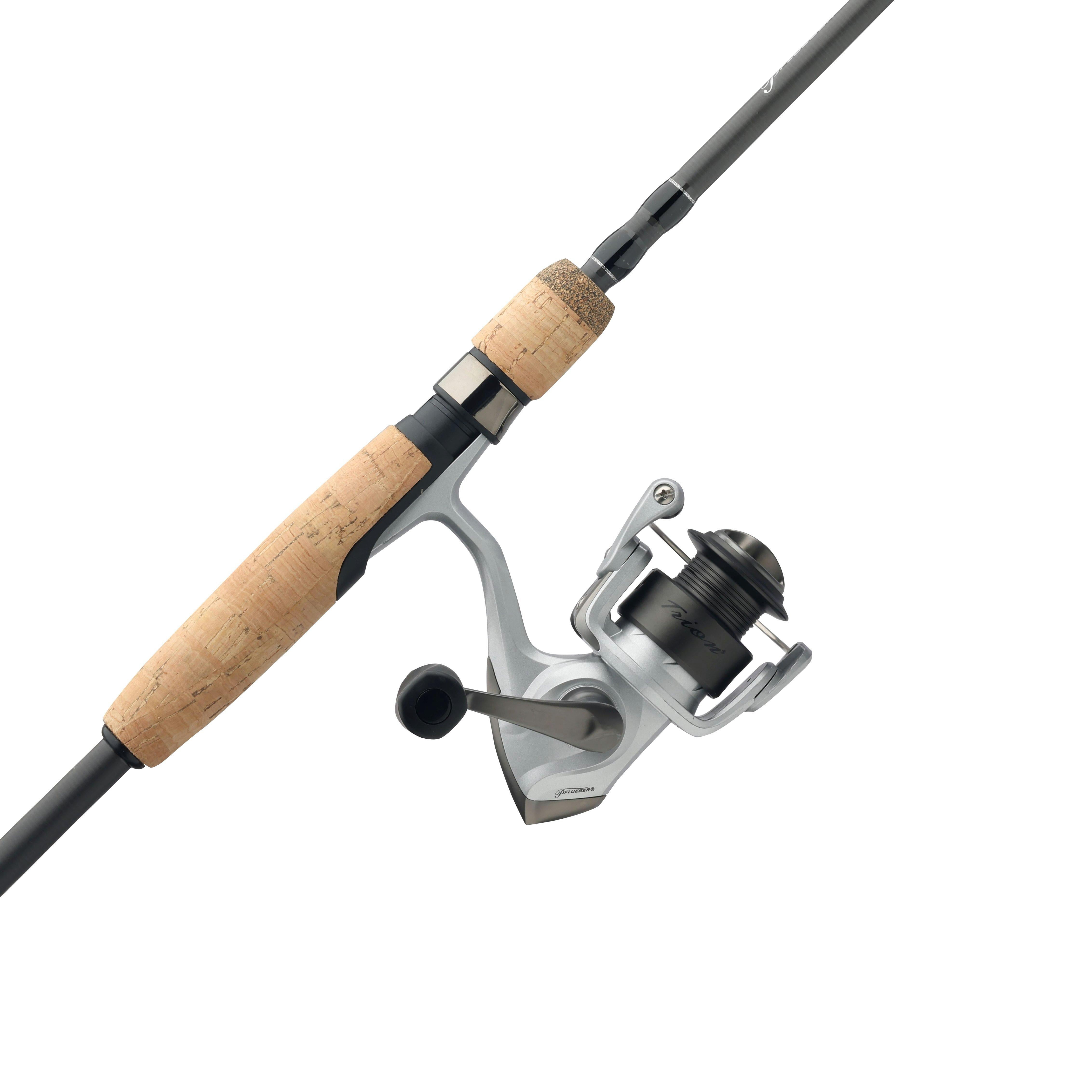 Pflueger Trion Spinning Fishing Combo, 6'6" Light Rod, 2500 Size Reel