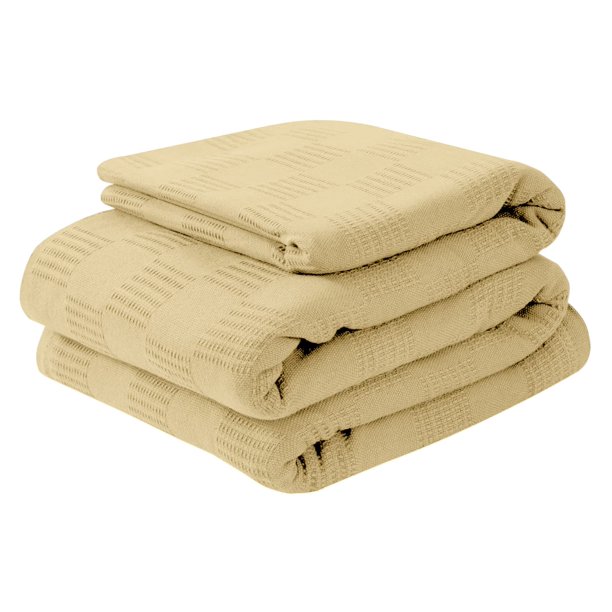Avalon 100 Cotton Blankets Queen Size, 90x90 Inches 350 GSM, Soft