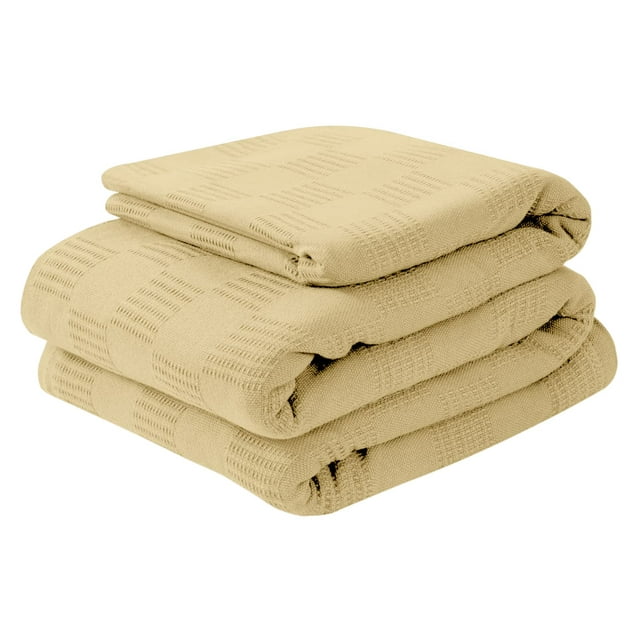 Avalon 100 Cotton Blankets Queen Size, 90x90 Inches 350 GSM, Soft Breathable Blanket