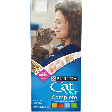 Purina Cat Chow Dry Cat Food, Complete - 6.3 lb. (Best Complete Dry Cat Food)