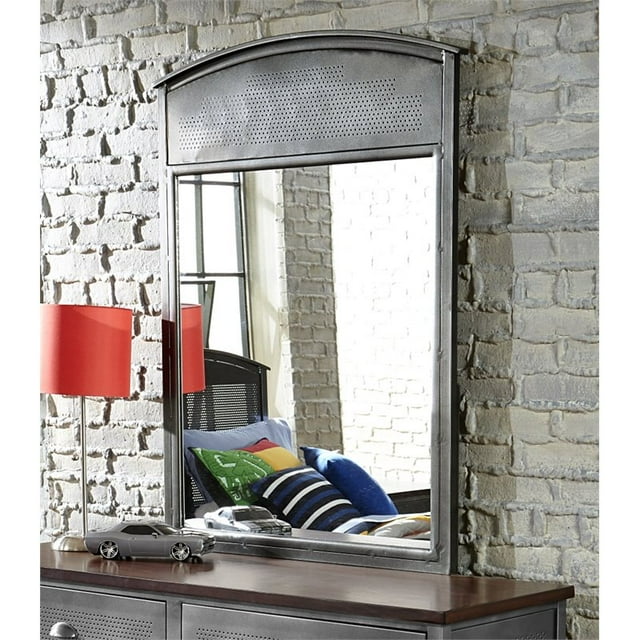 Hillsdale Urban Quarters Mirror in Black Steel