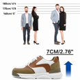 thumbnail image 6 of CMR CHAMARIPA Height Increasing Sneakers - Elevator Shoes For Men - Breathable Mesh Men's Shoes 2.76 Inches / 7 CM, 6 of 8