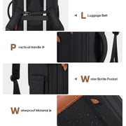 UKEIN Travel Backpack for Men & Women Carry On Backpack Flight Approved Expandable 42L Waterproof Anti-Theft Personal Item Backpack with Packing Cubes and Shoe Pocket