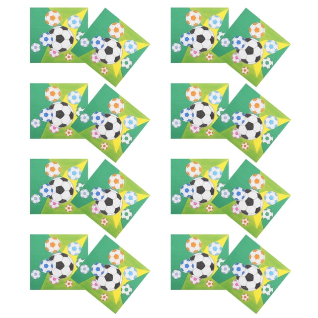 Minkissy 20pcs Cocktail Napkins Paper Multi For Sports Fans Holiday Camping Events