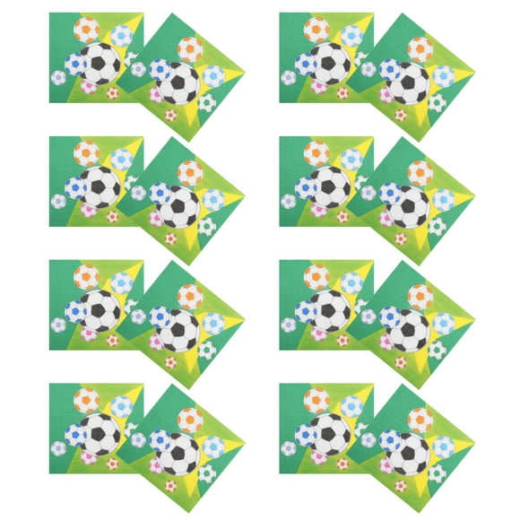 Minkissy 20 Pcs Serviettes de Cocktail en Papier Multi pour les Amateurs de Sport Vacances Camping Événements