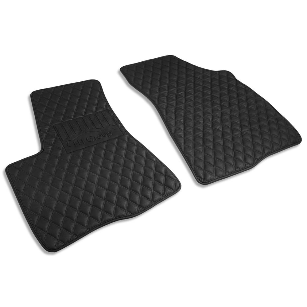 FH Group Toyota Highlander 20132018 Customfit Heavy Duty Faux Diamond Leather Car Floor Mats