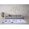 thumbnail image 3 of Ahgly Company Indoor Square Solid Blue Modern Area Rugs, 8' Square, 3 of 4