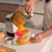 Baby Brezza Best Baby Puree Maker One Step Food Steamer Blender Auto Shut off Dishwasher Safe Cooker for Infants Toddlers with 3 Pouches & Funnels