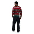 thumbnail image 4 of Jollidays Men's Llama Giftwrap Ugly Christmas Sweater with Drink Pocket, Sizes S-2XL, 4 of 5