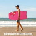 thumbnail image 4 of Goplus 41'' Super Lightweight Bodyboard Surfing W/Leash EPS Core Boarding IXPE Pink, 4 of 10